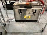 COLDBREAK JOCKEY BOX, 2-TAP, STAINLESS STEEL