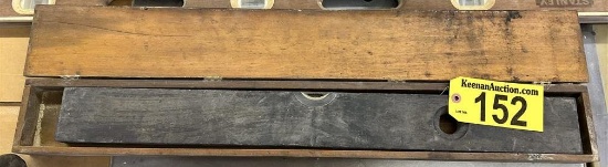 LOT: 2-VINTAGE WOODEN LEVELS
