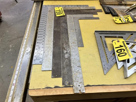 LOT OF 6-ASSORTED FRAMING SQUARES