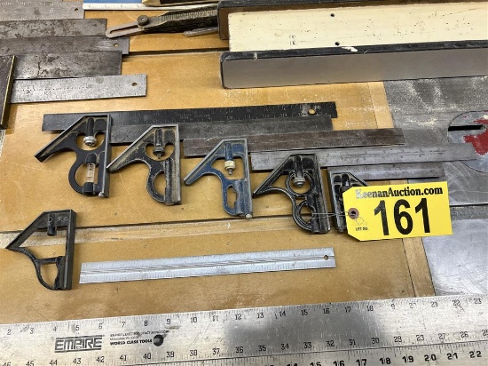LOT OF 5-ASSORTED COMBINATION SQUARES