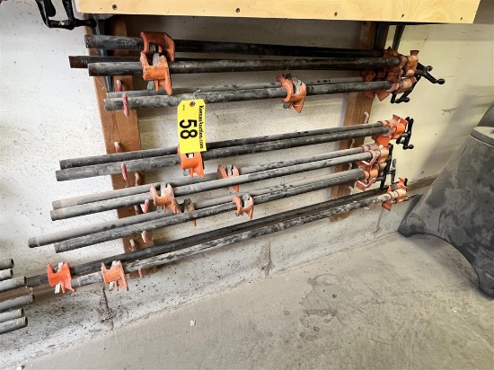 BID PRICE X QUANTITY: (13) ASSORTED PONY CLAMPS: (2) 42", (6) 36", (5) 30"