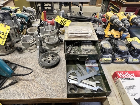 LOT: 4-PORTER CABLE ROUTER BASES & PARTS