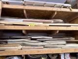 REMAINING CONTENTS ON SHELVES: CARPET & MISC. PROJECT LUMBER