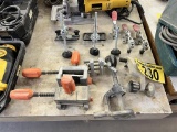 LOT OF ASSORTED HOLD DOWNS, CLAMPS