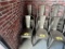 $BID PRICE X 4 - (4) METAL PUB CHAIRS