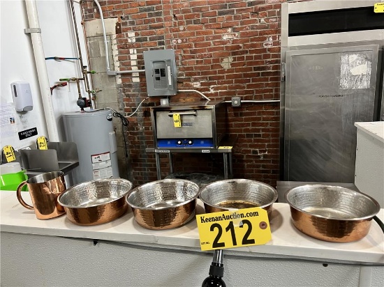 LOT OF 5-ASSORTED COPPER BOWLS & MUG