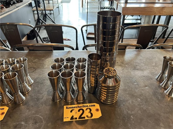 LOT: 9-COCKTAIL SHAKER SETS