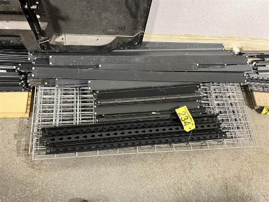 LOT: 2-GRID DECK STORAGE RACKS, 5-SHELF