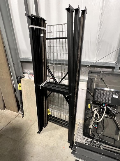 GRID DECK STORAGE RACK, 3-SHELF, 77"W X 24"D X 72"H
