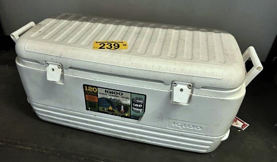$BID PRICE X 2 - (2) IGLOO 120QT. COOLERS, WHITE