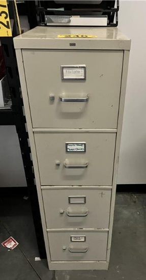 LOT:  2-FILE CABINETS, HON 4-DRAWER & OLDER 5-DRAWER