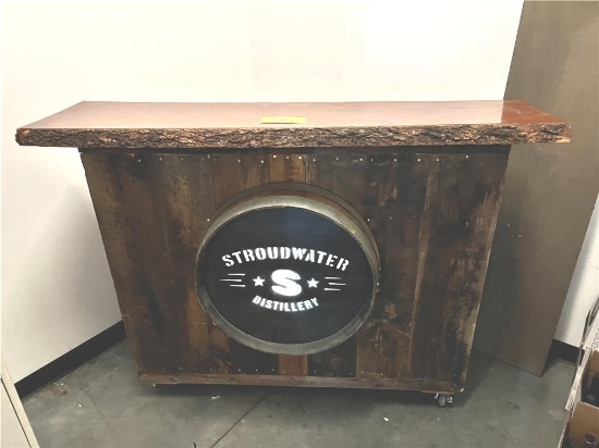 PORTABLE STROUDWATER DISTILLERY 60" HARDWOOD BAR