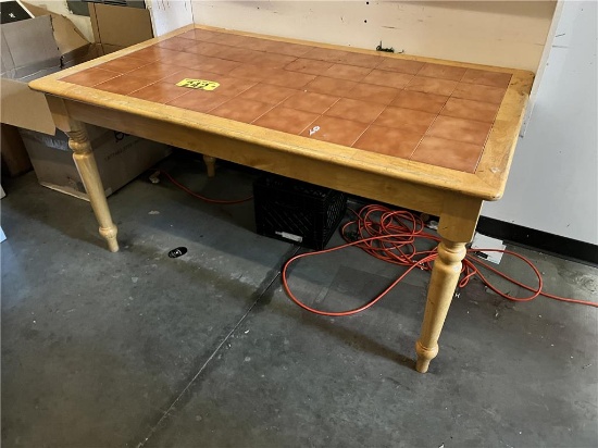 60"X36" CERAMIC TILE DINING TABLE