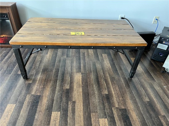 STEEL FRAME 48"X26" COFFEE TABLE