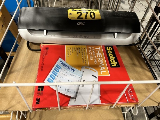 GBC FUSION 3100L LAMINATOR W/ LAMINATING POUCHES