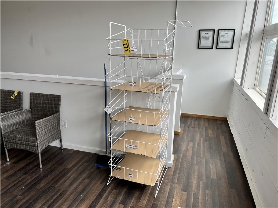 69"H WIRE DISPLAY RACK, 5-SHELF