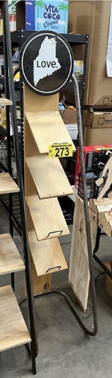 4-SHELF PIPE DISPLAY RACK