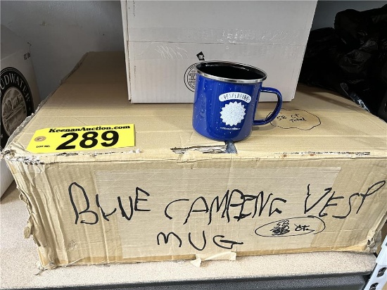 LOT: 58-VESPERTINO TEQUILA BLUE TIN MUGS