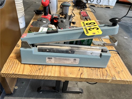 ULINE U-293 PACKAGE SEALER WITH VACUUM ROLLS