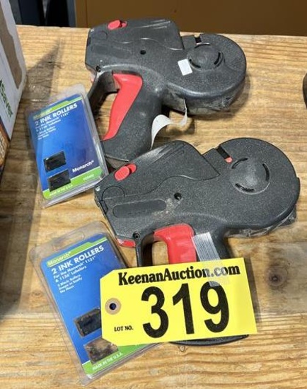 LOT OF 2-PRICING GUNS WITH ROLLERS