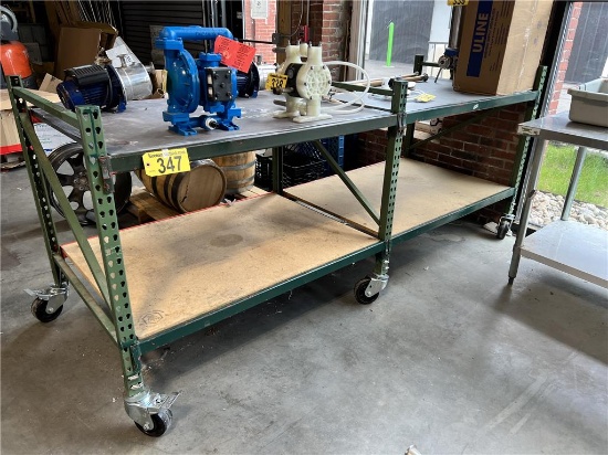 ROLLING RACK, 102"X36"X38"H