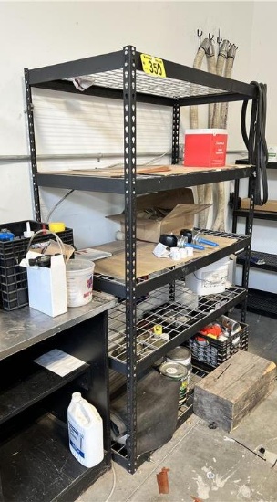 GRID DECK STORAGE RACK, 5-SHELF, 4'X2'X6'H