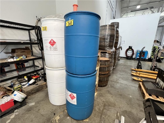 $BID PRICE X 2 - (2) 54-GAL. POLY BARRELS