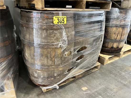 $BID PRICE X 4 - (4) WHISKEY BARRELS