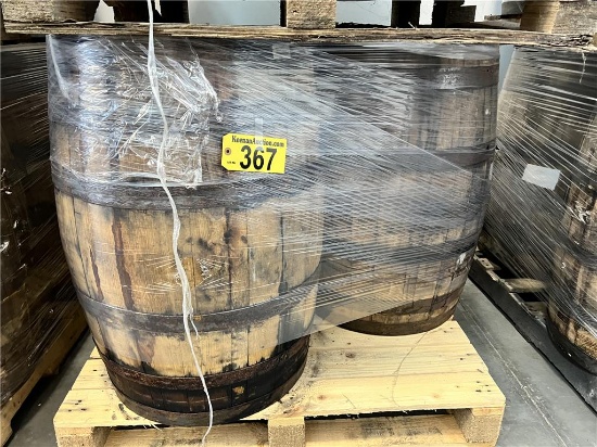 $BID PRICE X 3 - (3) WHISKEY BARRELS