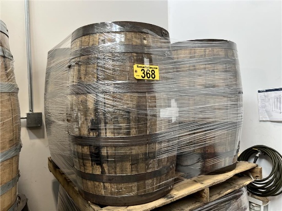 $BID PRICE X 4 - (4) WHISKEY BARRELS
