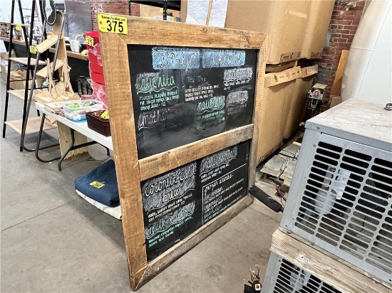 CHALKBOARD, 55"X60"H