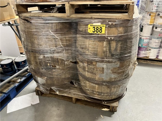 $BID PRICE X 4 - (4) WHISKEY BARRELS