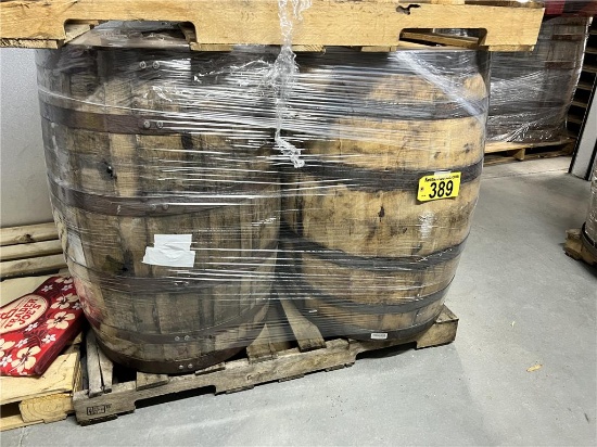 $BID PRICE X 3 - (3) WHISKEY BARRELS