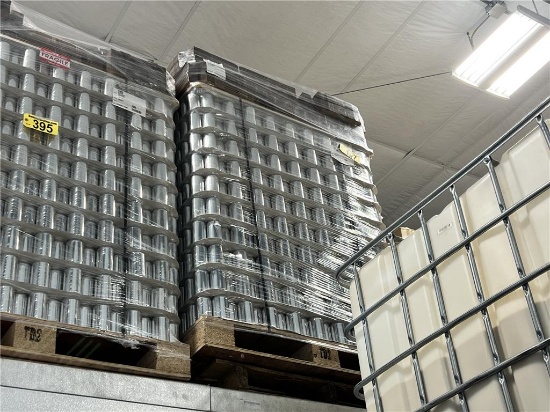 PALLET OF (3,890) 12OZ. ALUMINUM CANS WITH CARRIER TRAYS