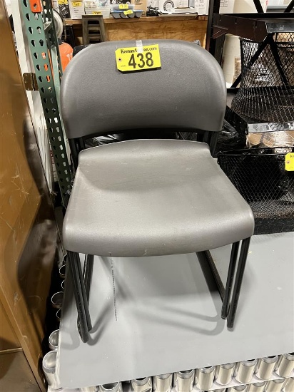 $BID PRICE X 2 - (2) PLASTIC MOLDED STACK CHAIRS