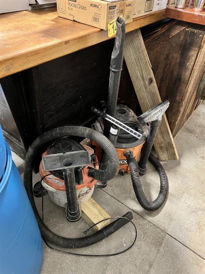 $BID PRICE X 2 - (2) RIDGID SHOP VACUUMS