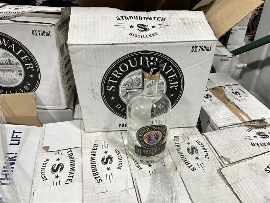 LOT: 210 CLEAR 750ML BOTTLES, LABELED
