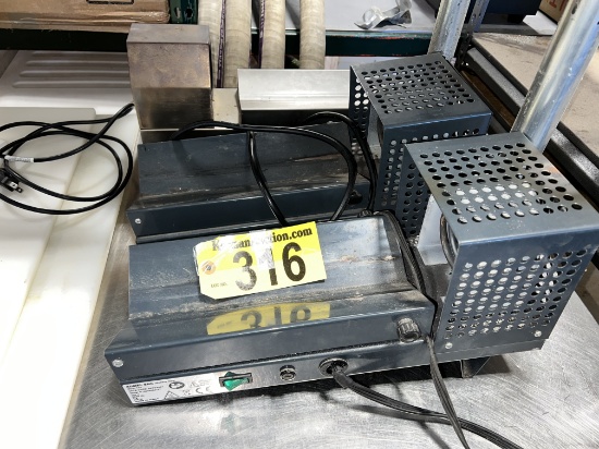 $BID PRICE X 3 - (3) HORIZONTAL HEAT SHRINK MACHINES FOR THERMOCAPSULES