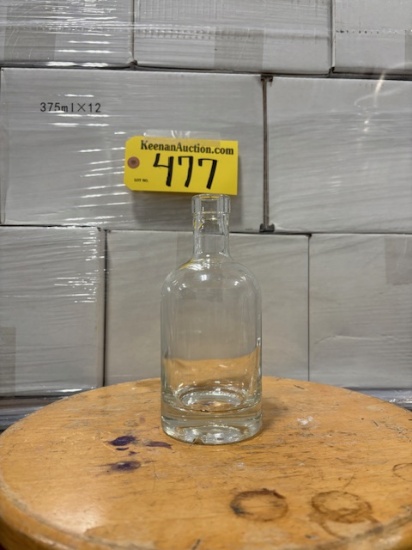 LOT: 1,824-CLEAR LIQUOR BOTTLES, 375ML