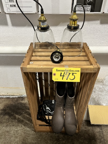 LOT: 3-PENDANT LIGHT FIXTURES (1-WITHOUT GLASS)