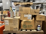 LOT: ASSORTED PAINTS, STAINS, SUNDRIES, MISC. ON 3-PALLETS