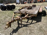 HOMEMADE T/A EQUIPMENT TRAILER, VIN: UNKNOWN W/ SPARE AXLES