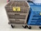 LOT: 3-GLASS RACKS & CADDY