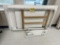BID PRICE X 2 - (2) 2021 EXTENDABLE TABLES, WHITE