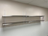 $BID PRICE X 4 - (4) STAINLESS STEEL WALL SHELVES W/ BRACKETS EACH 36