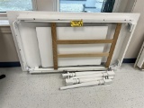 BID PRICE X 2 - (2) 2021 EXTENDABLE TABLES, WHITE