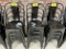 BID PRICE X 4 - (4) BLACK METAL PUB CHAIRS