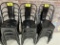 BID PRICE X 4 - (4) BLACK METAL PUB CHAIRS