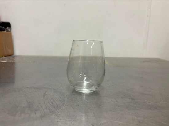 BID PRICE X 7 - (7) DOZEN STEMLESS WINE GLASSES, 12oz.,
