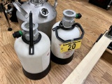 BID PRICE X 2 - (2) MICRO MATIC 5-LITER PRESSURIZED KEG BEER CLEANING BOTTLES W/ TUBE KITS